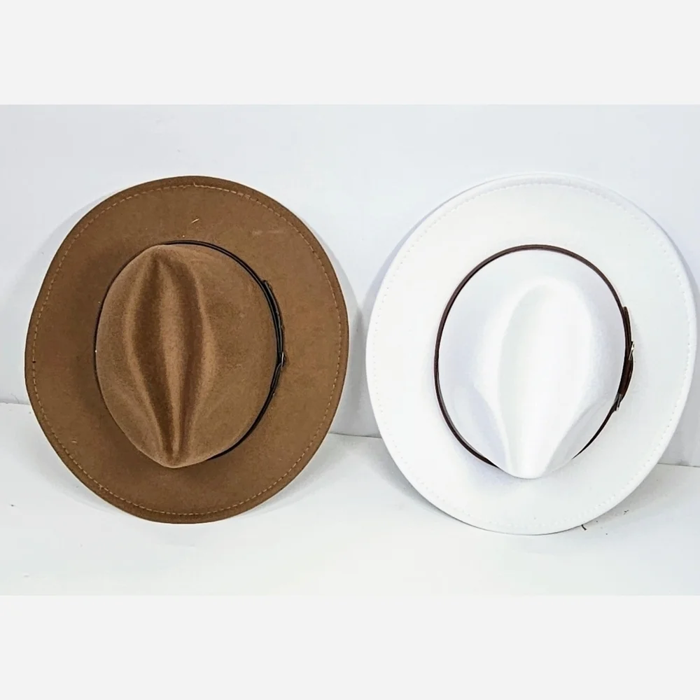 Women/Men Fedora Hat Set of 2